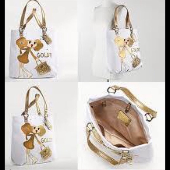 Coach poppy goldy satchel tote rare find discontinued - Picture 11 of 14
